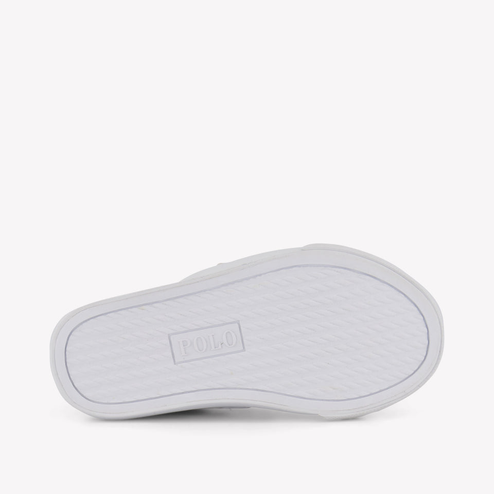 Ralph Lauren RYLEY PS Jongens Sneakers In Licht Beige