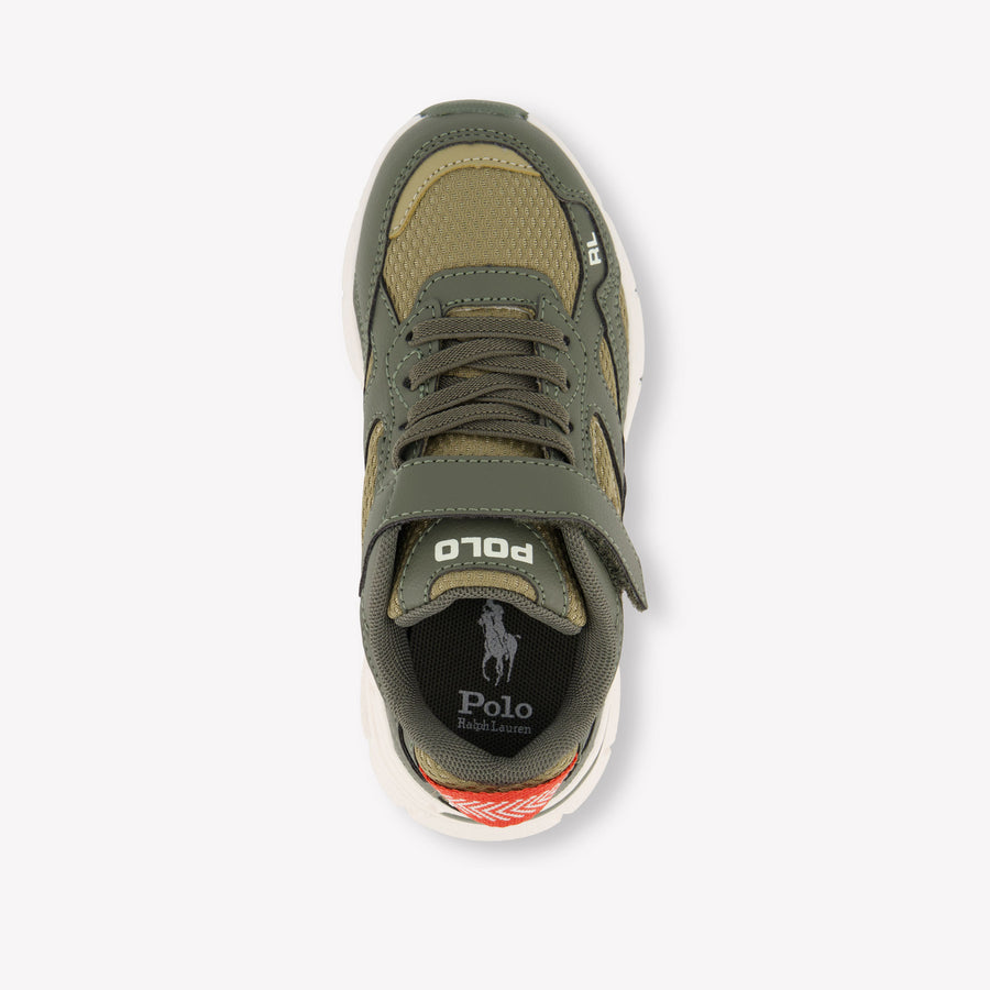 Ralph Lauren Boys Sneakers In Army