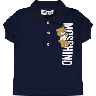 Moschino Baby Jongens Polo Navy 3/6