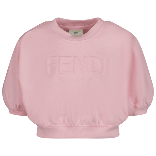 Fendi Kinder Meisjes Trui Licht Roze 4Y