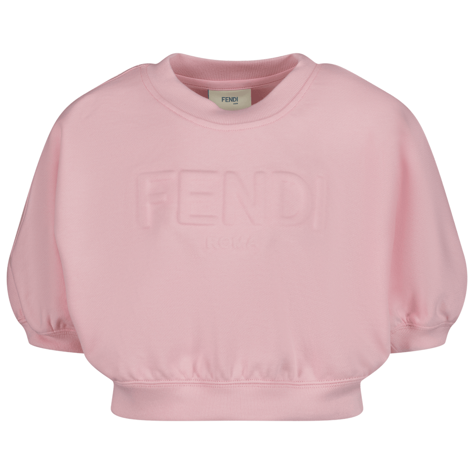 Fendi Kinder Meisjes Trui Licht Roze 4Y