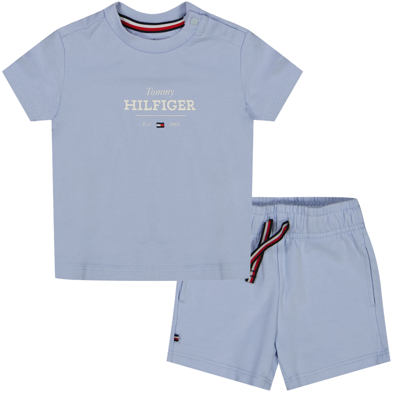 Tommy Hilfiger Baby Jongens Setje In Licht Blauw