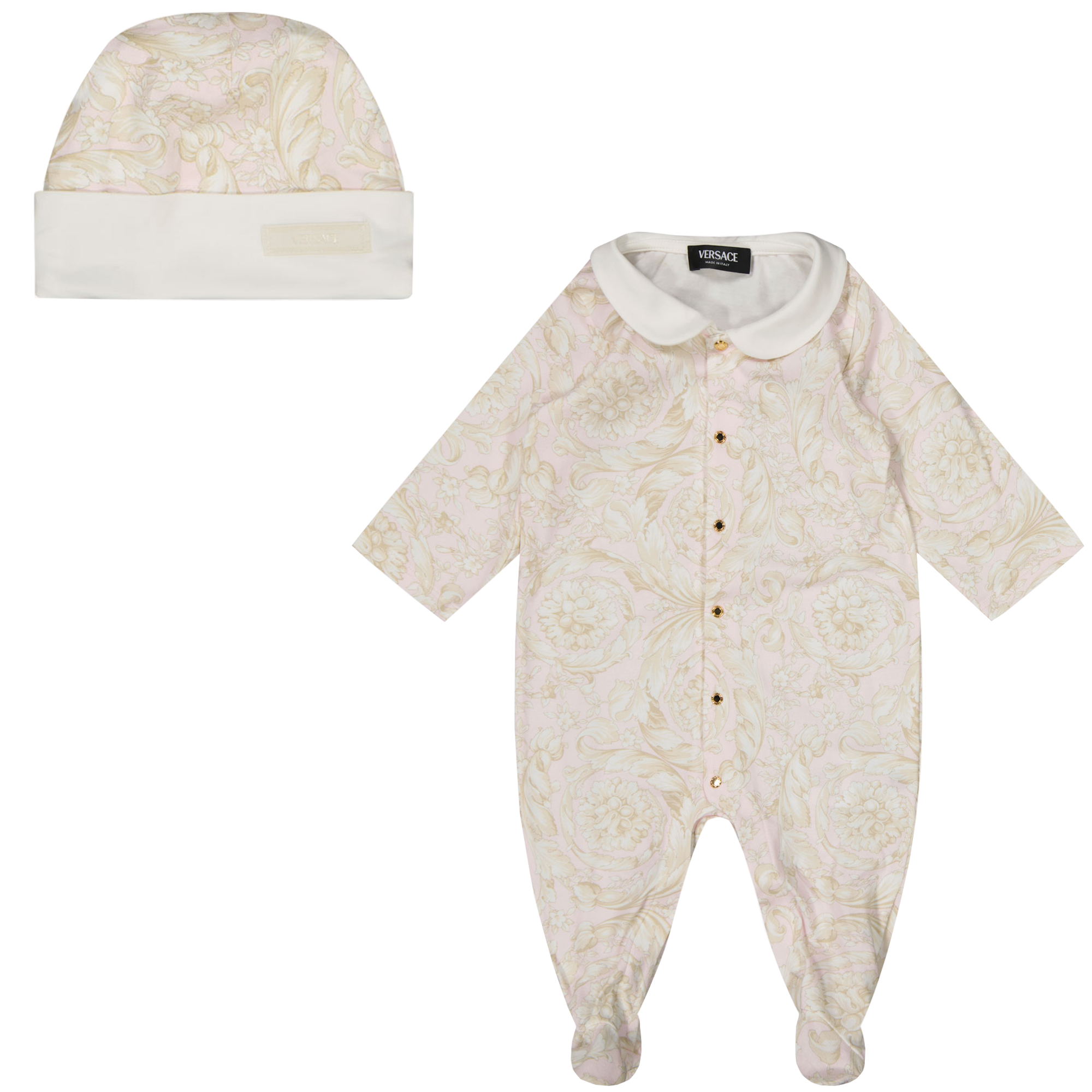 Versace Baby Girls boxing suit in Light Pink
