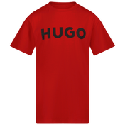 HUGO Kinder Jongens T-Shirt Rood