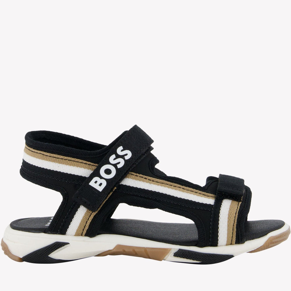 Boss Kinder Jongens Sandalen Zwart