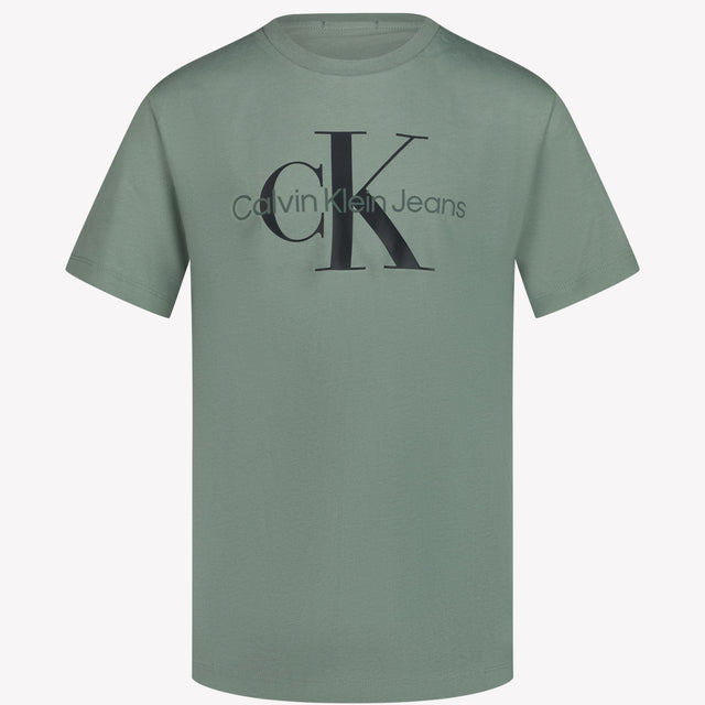 Calvin Klein Unisex T-shirt Groen 4Y