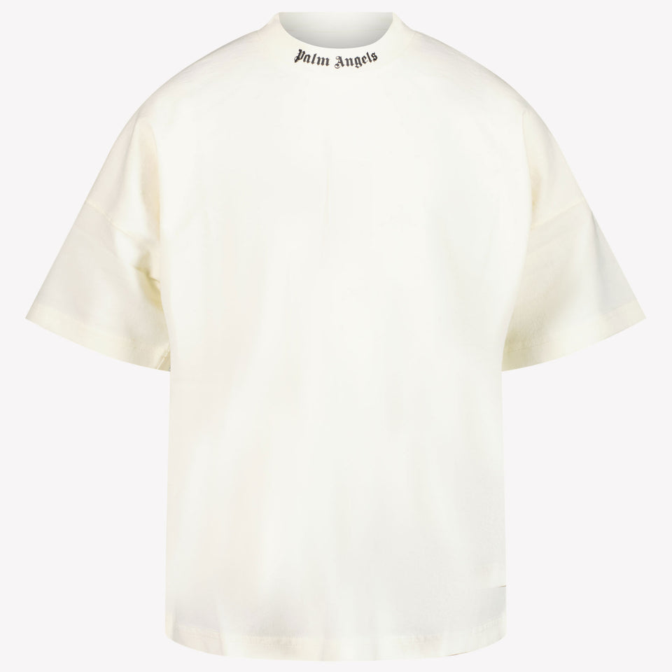 Palm Angels Jongens T-shirt Ecru