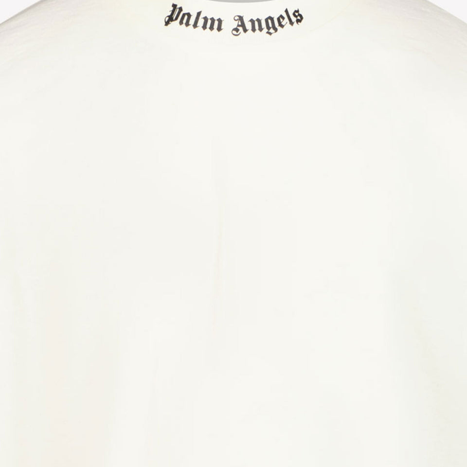 Palm Angels Jongens T-shirt Ecru