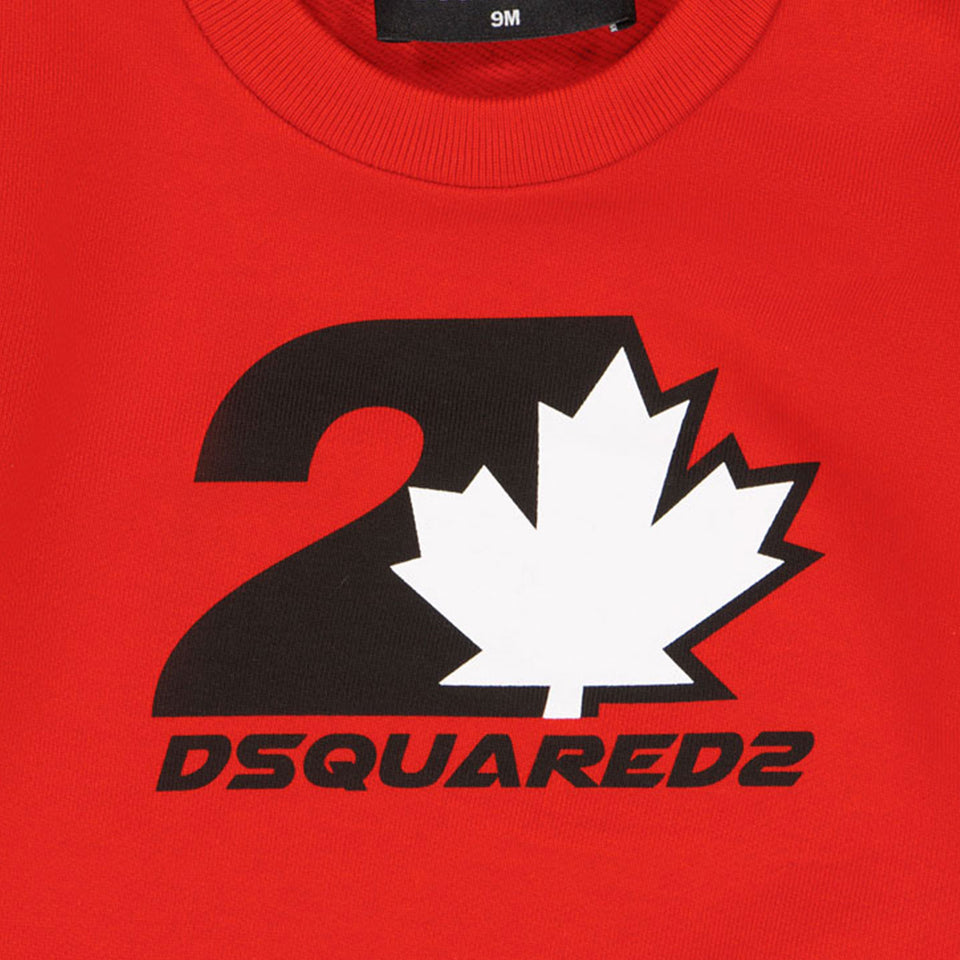 Dsquared2 Baby Jongens Trui Rood