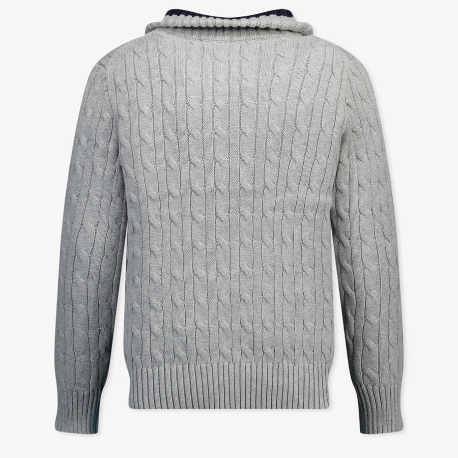 Ralph Lauren Kids Boys Sweater In Gray