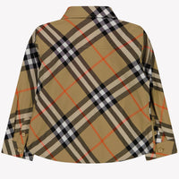 Burberry Baby Jongens Blouse In Beige