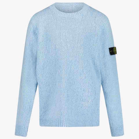 Stone Island Kids Boys Sweater in Light Blue