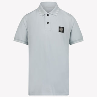 Stone Island Kids Boys Polo in Light Blue