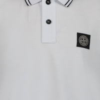 Stone Island Kinder Jongens Polo In Wit