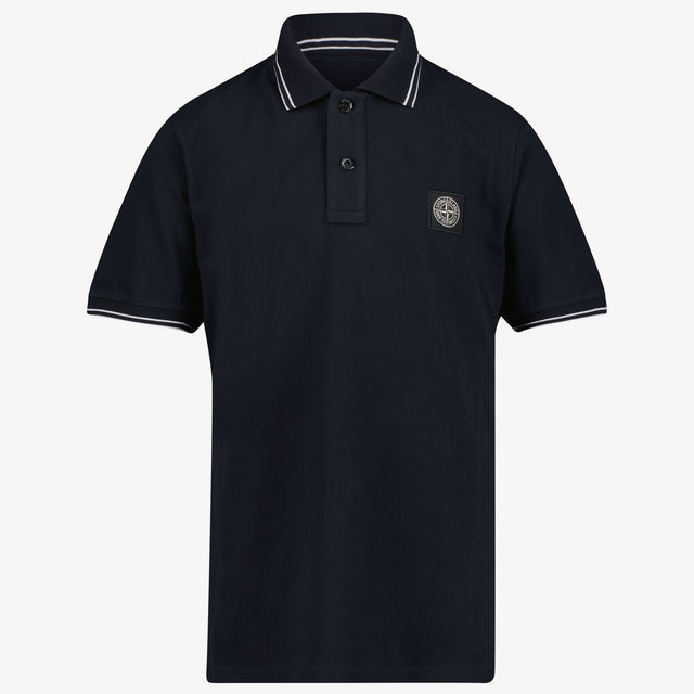 Stone Island Kids Boys Polo in Navy