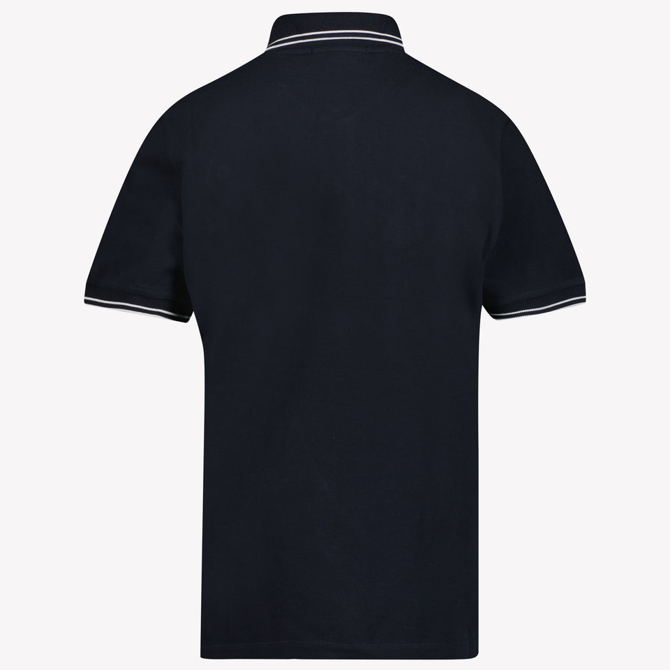 Stone Island Kids Boys Polo in Navy