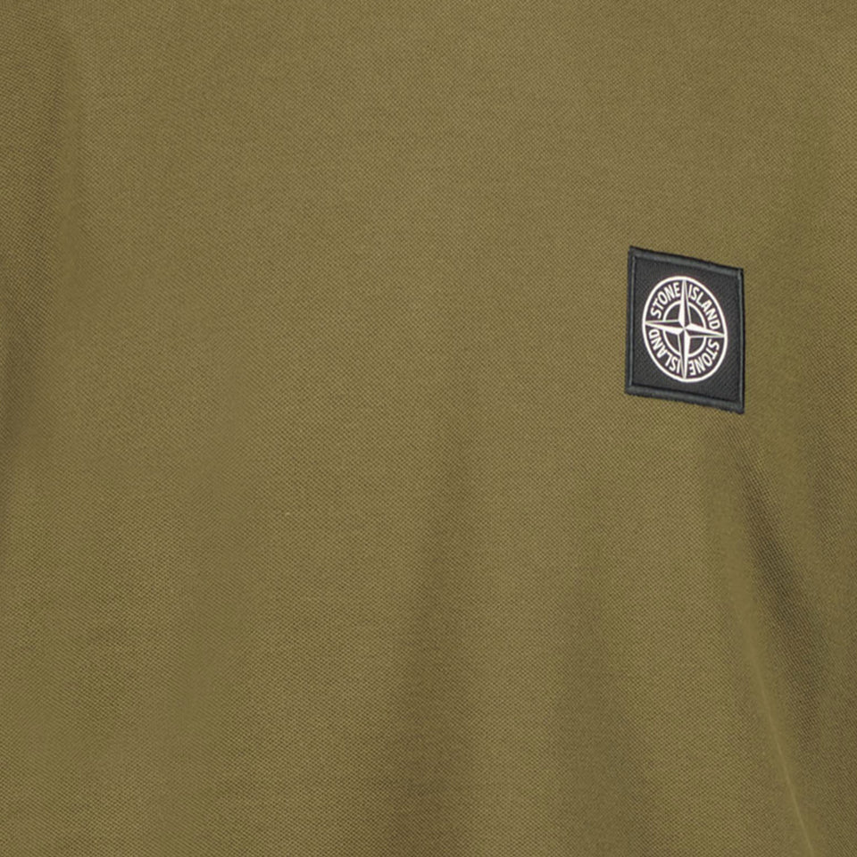 Stone Island Kinder Jongens T-Shirt In Army