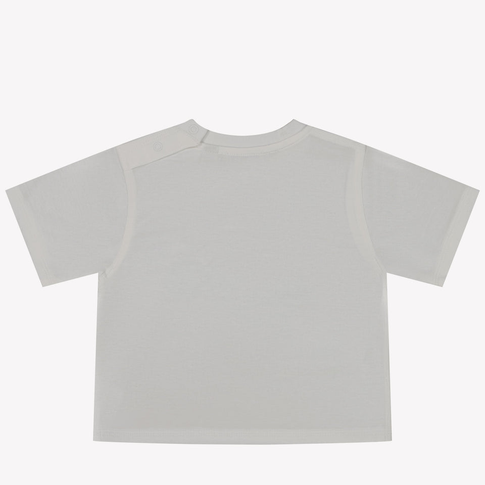 Burberry CEDAR DAISY Baby Unisex T-Shirt In Wit