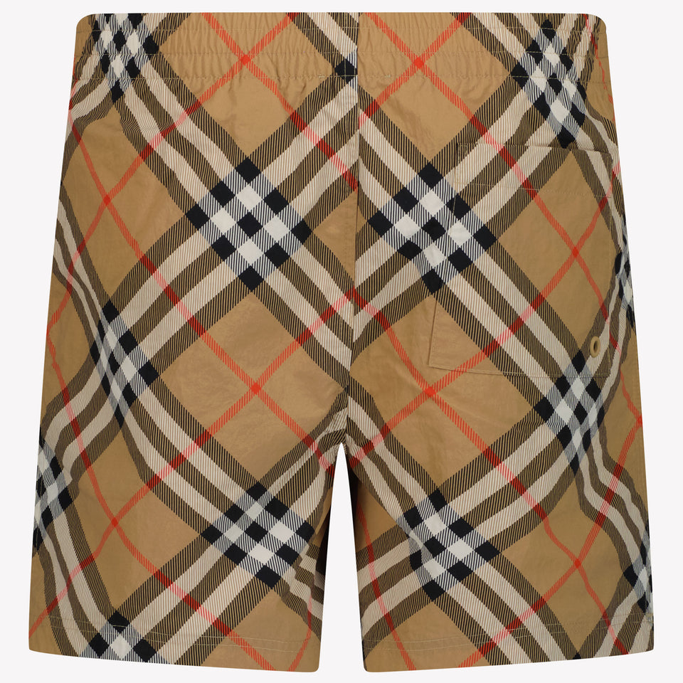 Burberry Atticus Kids Boys Swimwear In Beige