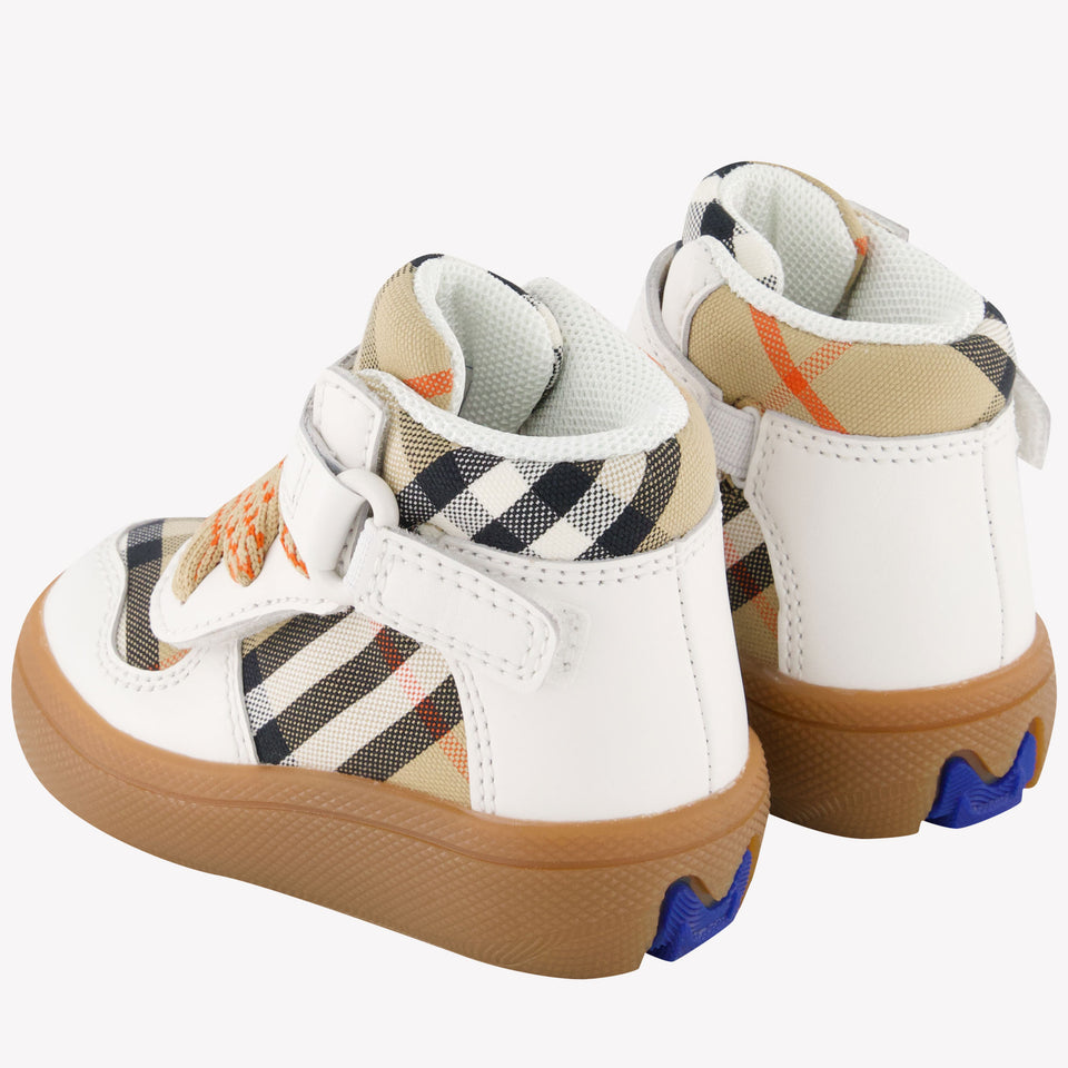 Burberry SHELDON Unisex Sneakers In Beige