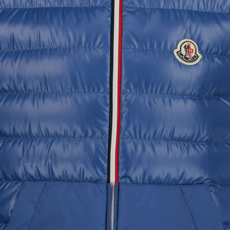 Moncler Apatou Kinder Jongens Bodywarmer In Blauw