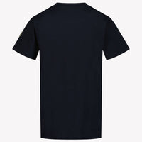 Moncler Kinder Jongens T-Shirt In Navy