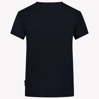 Moncler Kinder Meisjes T-Shirt In Navy