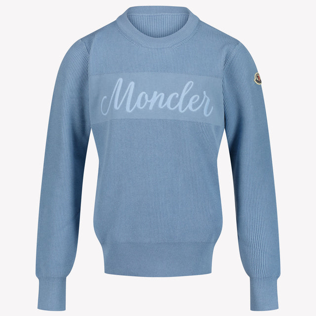 Moncler Kids Boys Sweater in Light Blue