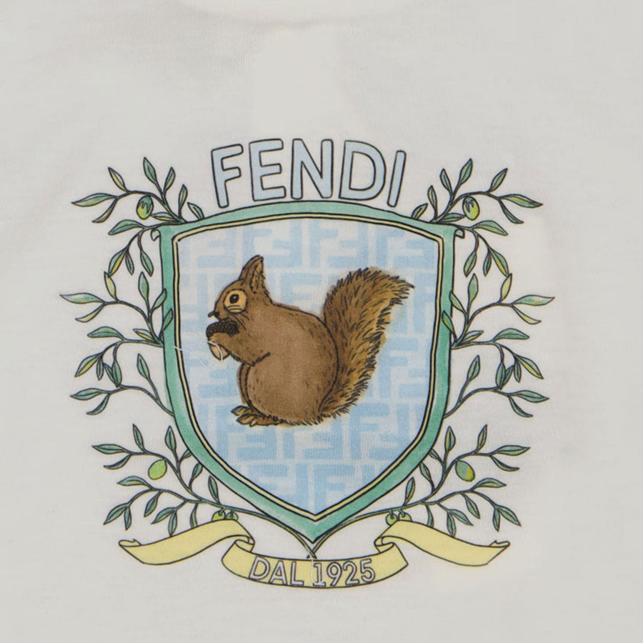 Fendi Baby Unisex T-Shirt  White