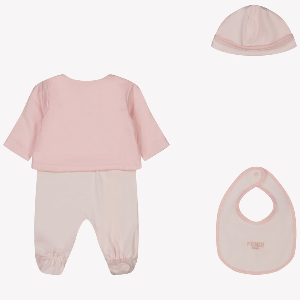 Fendi Baby Unisex Playsuit in Light Pink