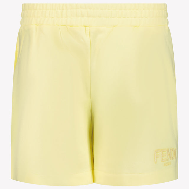 Fendi Kinder Meisjes Shorts In Geel