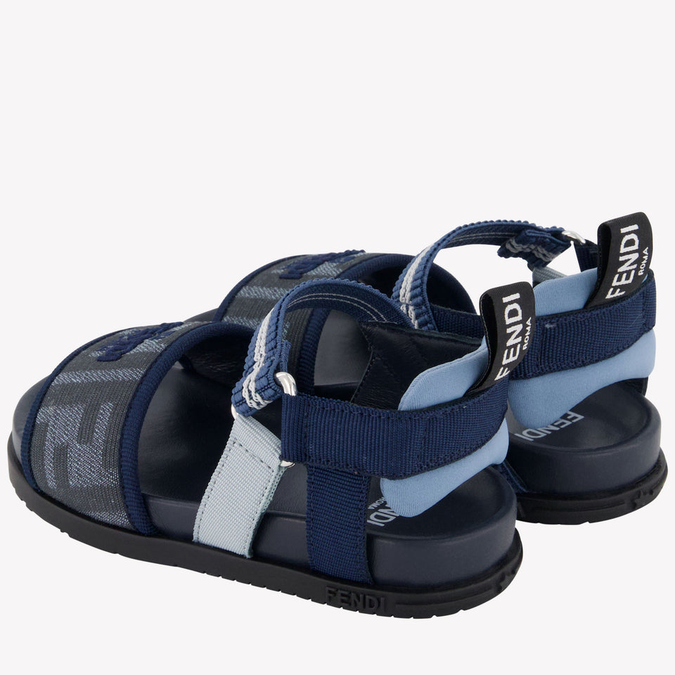 Fendi Unisex Sandals In Blue