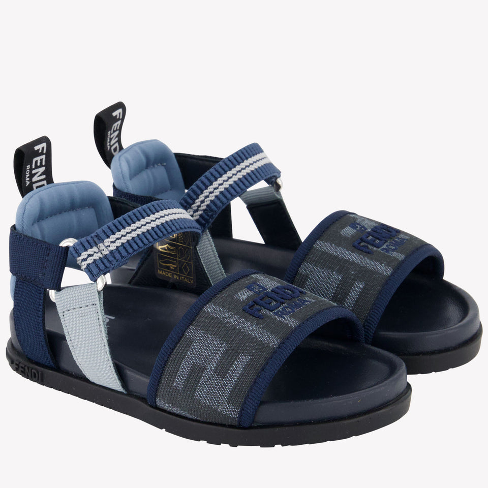 Fendi Unisex Sandals In Blue