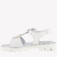 Monnalisa Girls Sandals  White