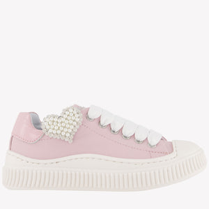Monnalisa Girls Sneakers  Light Pink