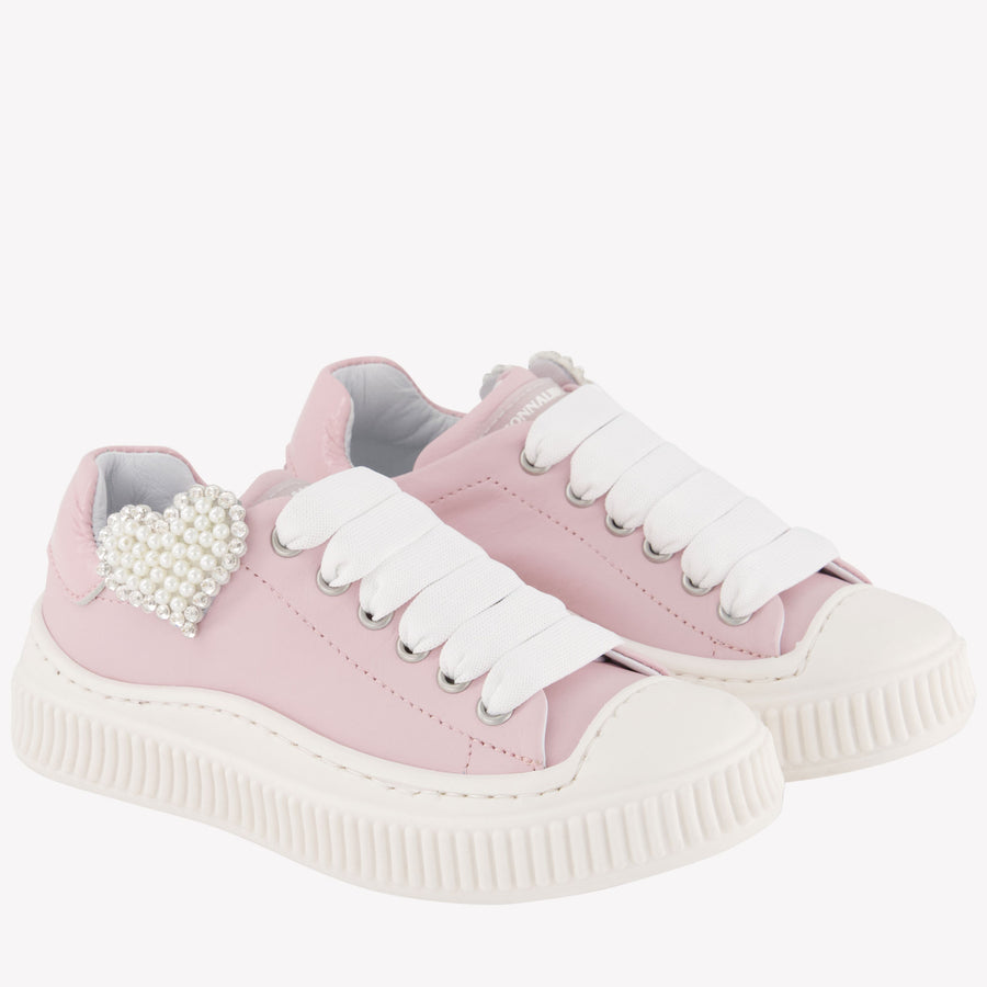 Monnalisa Girls Sneakers  Light Pink