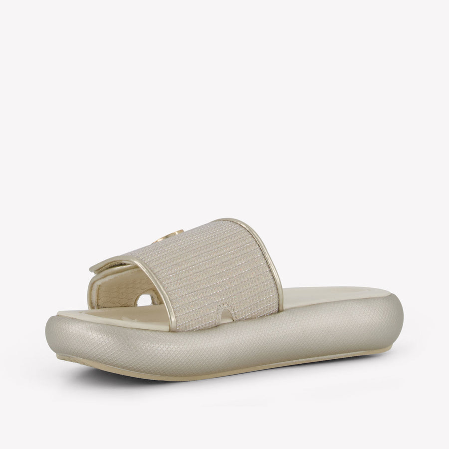 Michael Kors Raelynn Darby Girls Flipflops  Gold