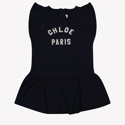 Chloe Baby Girls Dress In Navy