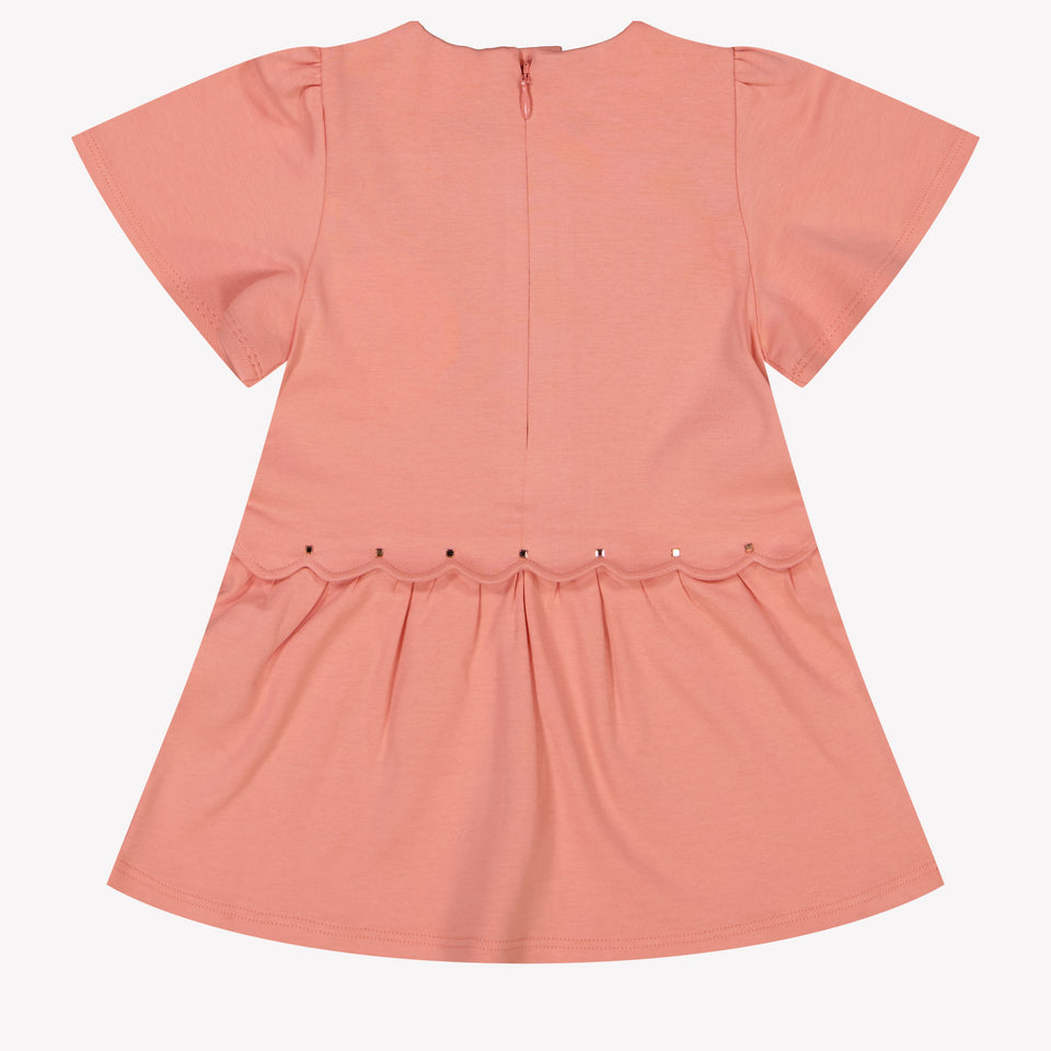 Chloe Baby Girls Dress In Coral