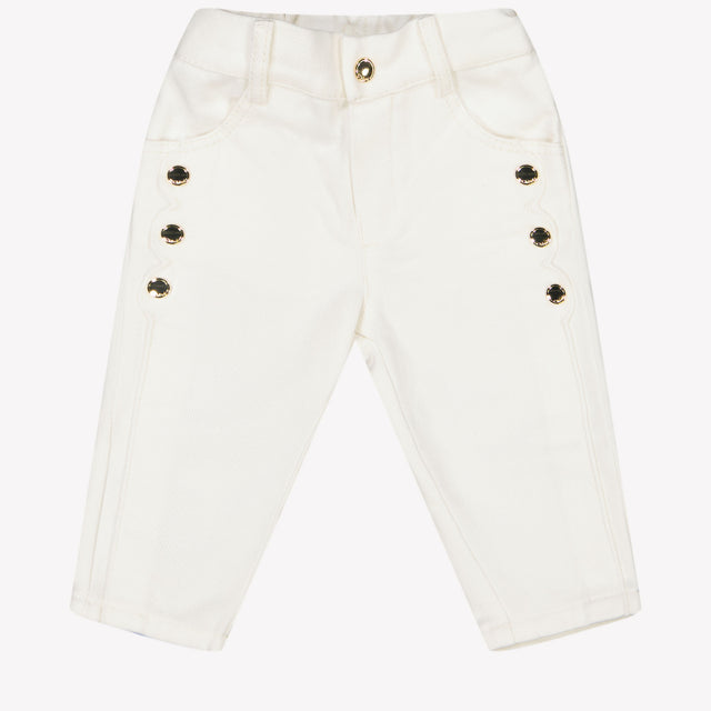 Chloe Baby Girls Trousers In OffWhite