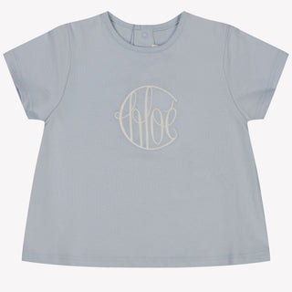 Chloe Baby Girls T-Shirt in Light Blue