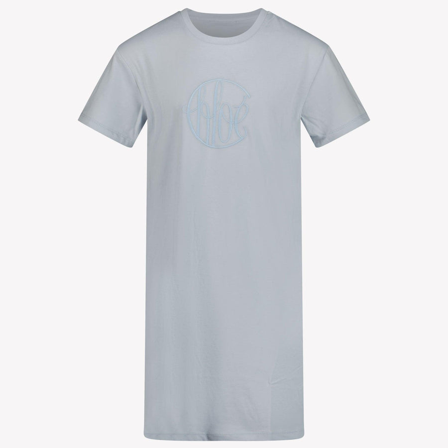 Chloe Kinder Meisjes Jurk In Licht Blauw