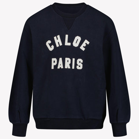 Chloe Kinder Meisjes Trui In Navy