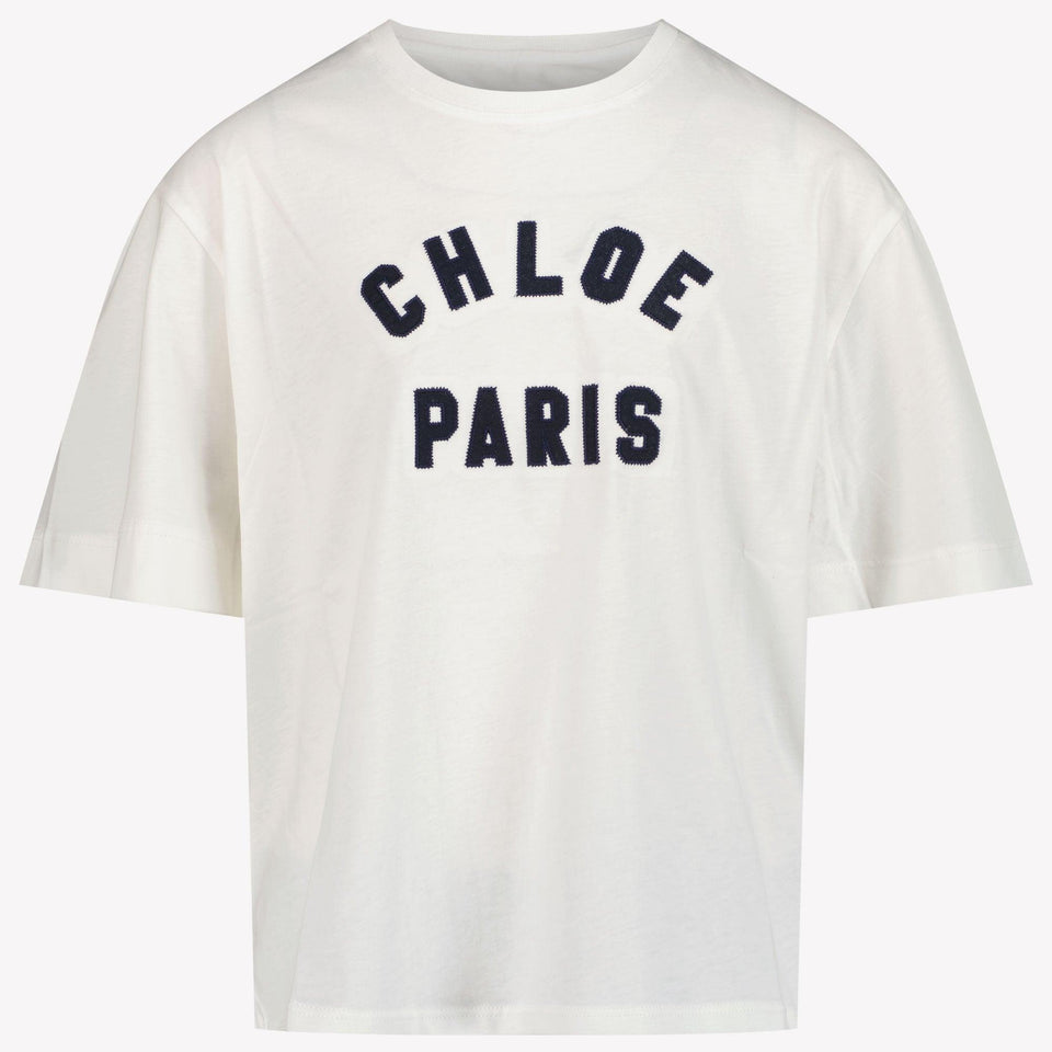 Chloe Kinder Meisjes T-Shirt In Wit