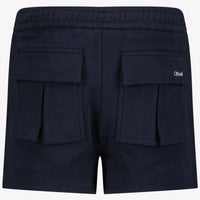 Chloe Kids Girls Shorts  Navy