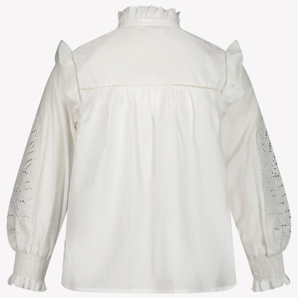 Chloe Kids Girls Blouse in White