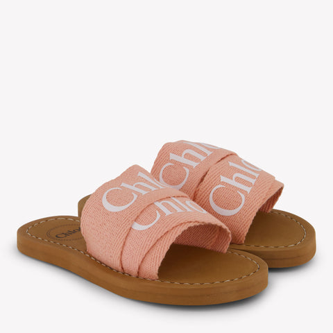 Chloe Meisjes Slippers In Koraal