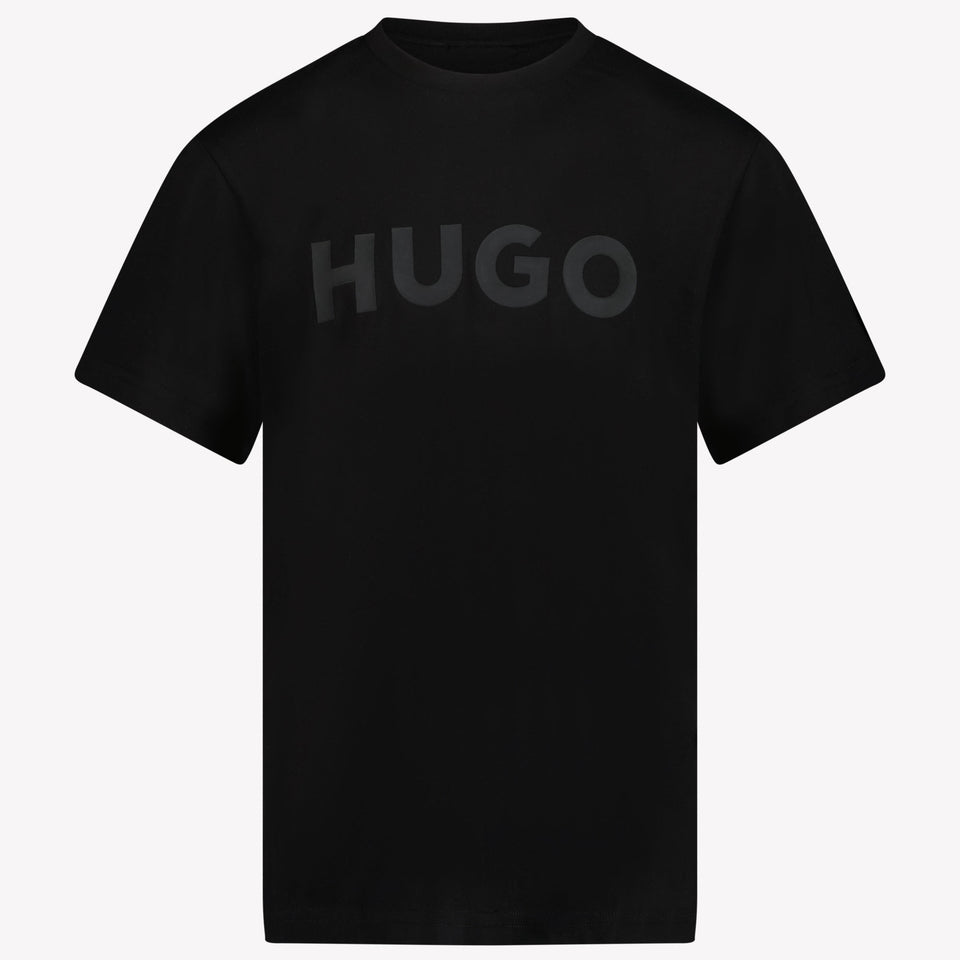 HUGO Kinder Jongens T-Shirt In Zwart