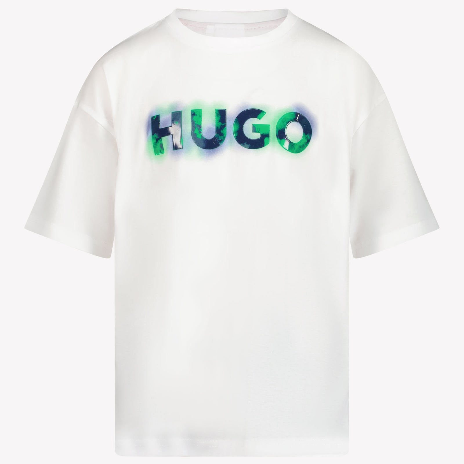 HUGO Kinder Jongens T-Shirt In Wit