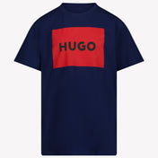 HUGO Kids Boys T-Shirt in Blue